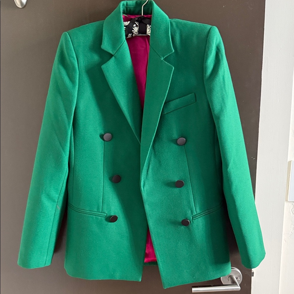 Zara Emerald Green Tailored Blazer